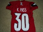 Louisville Cardinals Football Game Used Home Red Jersey Your Choice