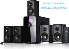 5 1 Channel Bluetooth Surround Sound Speaker System In Black