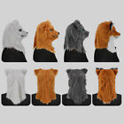 Halloween Fox Mask With Movable Mouth Full Head Dog Wolf Plush Animal Mask