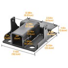 2  Receiver Heavy Duty Rear Trailer Hitch Mount Kit Fit Kawasaki Mule 600 610 Sx