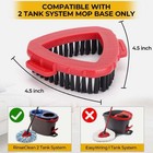 3 Pack  Scrub Brush For Ocedar Rinseclean 2 Tank  O Cedar Scrubber Mop Head 3pcs