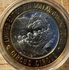 Circus Circus  10 Limited Edition Gaming Token Las 0 60 Ounce Vegas Silver