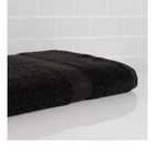 Mainstays 100  Cotton Bath Towel  Super Soft And Highly Absorbent Black