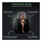 Large Pop-up Spray Tan Tent Clear Panel Fan Opening Must Have  black 