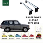 For Land Rover Range Rover Classic 1970-1994 Cross Bars Rain Gutter Alu Silver
