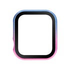 For Apple Watch 7 6 5 4 8 45 41 38mm Full Cover Case Hard Glass Screen Protector
