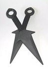 Ronin Ninja Training Kunai Black Tactical Polypropylene Knife Set Martial Arts