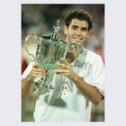 Us Open Tennis Vintage 90s Fila T-shirt - Pete Sampras - 1996 - Made In Usa