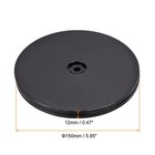 6  Rotating Swivel Stand With Steel Ball Lazy Susan Base Turntable Black