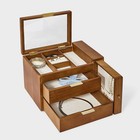 Three Drawer With Vertical Necklace Storage Jewelry Organizer - A New Day