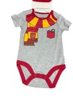 Harry Potter Gryffindor Baby Bodysuit 3-piece Gift Set Infant 6-9 Months Wizard