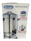 Delonghi Commercial Coffee Urndcu72 Stainless Steel 20-60 Cup Box   Manual