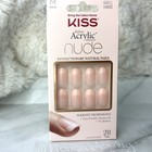2 Pack Kiss Salon Acrylic French Nude Natural Nails Set Medium Squoval Kan05 New