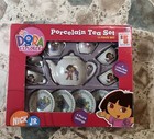 Dora The Explorer Nick Jr  Vintage Porcelain Tea Set 13 Piece New Box Has Damage