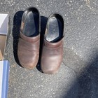 Dansko Professional Brown Leather Women s Comfort Clogs Slip-on Size 38