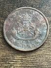 1852 Bank Of Upper Canada 1 One Penny 170  Years Old Rare Actual Coin Tb8961 