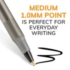 Bic Round Stic Ballpoint Pen  Medium Point  1 00 Mm  Black Ink  10 Pack