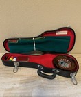 Vintage Casino Gaming Set violinist Games Traveling Case Roulette 
