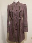 Marc Jacobs Vtg Military Cavalry Napoleon Coat Brass Buttons Mauve Xs