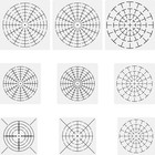 Mandala Dot Painting Stencils - 9 Pack 5 5  6  8  Circle Drawing Mandadl