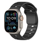 Breathable Silicone Sports Wrist Band For Apple Watch Strap 42 44 45 46 49mm