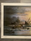 Tomorrow John Pitre Vintage Poster Original 1973 Future Surrealism Men Beach