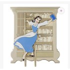 Disney Belle Beauty And The Beast Library Slider Jumbo Collectible Pin 4 5 Inch