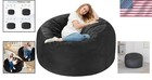 Comfortable 3ft Bean Bag Chair  Dutch Velvet  Memory Foam Fill
