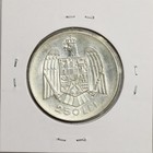 1935 Romania Silver 250 Lei King Carol Ii  rare  Less Than 10 000