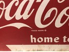 Vintage Pressed Steel Coca Cola Sign