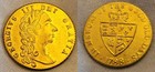 1788 Token Old Coin British Gold Lustre King George Unusual Shield Antique Retro
