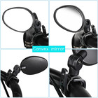 2pcs Bike Mirror Rotaty Round Mtb Road Handlebar Bicycle Rear View Glass Cycling