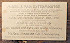 Antique Trade Card Quack Medicine Mcneil s Pain Exterminator Arendtsville Pa