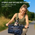 Navaris Bike Basket For Dogs - Pet Carrier For Small To Medium Dogs Up To 10kg