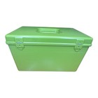 Vintage Wilson Wil-hold Sewing Box Avocado Green Plastic With Trays Mcm 1970   s