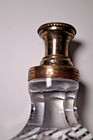 Stunning Antique Cut Glass Hig Flask  perfume Bottle Quality Item No Lid