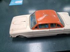 Bandai Ford Falcon 4 Dr  Hard Top Car Tin Friction Toy Japan 1960 White Orange