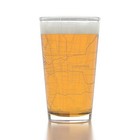 Well Told Engraved Columbus Ohio Map Pint Glass Etched Beer Glass Gift 16 Oz    