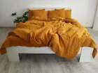 Mustard Duvet Cover Linen Duvet Queen Duvet Cover Set Full King Comforter Cover