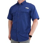 Magellan Men s Fish Gear Shirt Laguna Madre Relaxed Fit Button Down Short Sleeve