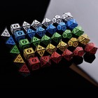 35 Dungeons   Dragons Polyhedral Dice Set Lot Rpg Dnd Game Red White Blue Green