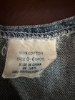 Vintage Denim Romper - Paper Tags Size 6 Months Baby Girl