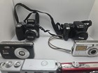 Untested Digital Camera Lot Kodak Sony Vivitar Point   Shoot Bundle Parts Repair