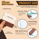 Glass Slicker For Burnishing With Walnut Handle   Glass Leather Edge Burnisher P