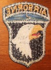 Ww2 Us Army 101st Airborne Division Patch W  Attached Tab On Blue Twill Backing