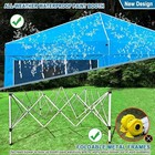 10x10x9ft Portable Paint Booth Blue Waterproof  Foldable Spray Tent W  2 Filters