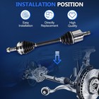 Cv Axle Shaft Assembly Subaru Impreza 2005-2007 Wrx Sti Front Left Right