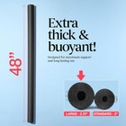 Pool Noodles Foam 6 Pack - Soft Large Black Foam Noodle Tube  Bulk Swim Noodles 