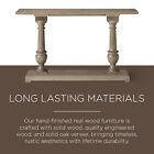 Maven Lane Arthur Traditional Wooden Console Table In Antiqued Grey Finish
