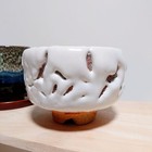 Japanese Chawan Tea Cup Bowl Hagi Ware Snow White Glaze 13 5 Cm Diameter
